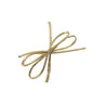 Gold - Euro Double Bow Stretch Loop - 10" Loop (18" untied)