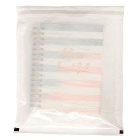White - Vela Transport Bag - M - 9-3/4 x 11-3/4" (1-1/2" Adhesive Flap)