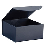 Leatherette Navy - Magnetic Gift Box - 6 x 6 x 2-3/4"