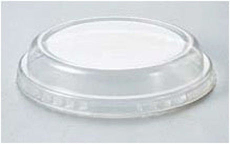 Clear - Curled Cup Clear Lid - (6.8 oz) Lid - 4.2 x 0.8"