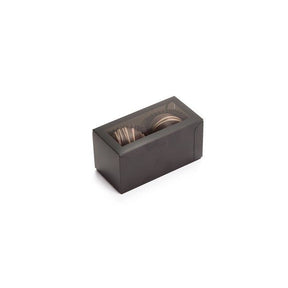 Black/Clear Window - Frosted Window Box - (2 Pc.) 2-3/4 x 1-3/8 x 1-3/8"