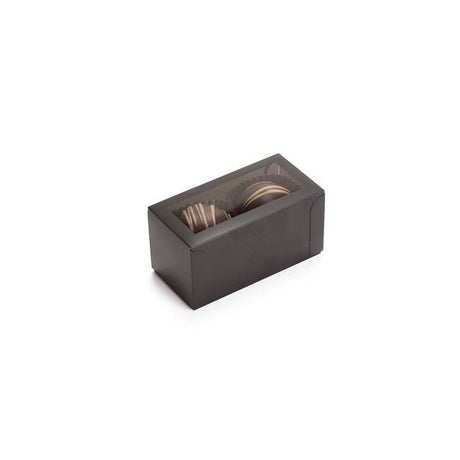 Black/Clear Window - Frosted Window Box - (2 Pc.) 2-3/4 x 1-3/8 x 1-3/8"