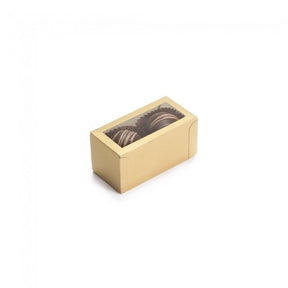 Frosted Gold - Window Candy Box - (2 Pc.) 2-3/4 x 1-3/8 x 1-3/8"