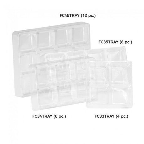 Clear - Candy Tray - (12 Pc.) 4 x 5-3/8 x 1/2"