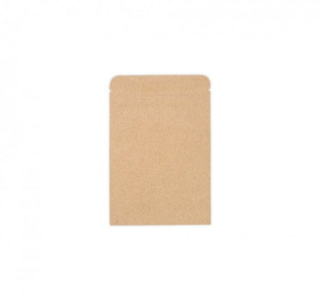 Natural Kraft - Flat Zipper Pouch - 3-15/16 x 5-7/8"