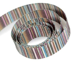 Brown Stripe - Fantastic Ribbon - 3/8" x 25 Yards