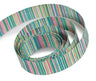 Green / Blue Stripe - Fantastic Ribbon - 3/8" x 25 Yards