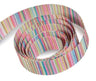 Pink / Turquoise Stripe - Fantastic Ribbon - 3/8" x 25 Yards