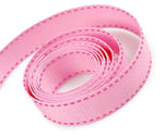 Pink/Hot Pink Stitch - Saddle Stitch Ribbon - 1" x 50 Yards