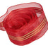 Red / Gold - Festive (Wired Edge) Ribbon - 1-1/2" x 50 Yards
