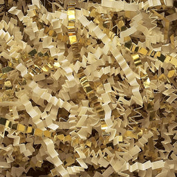 French Vanilla/Gold - Crinkle Cut Basket Shred - 10 lb Box