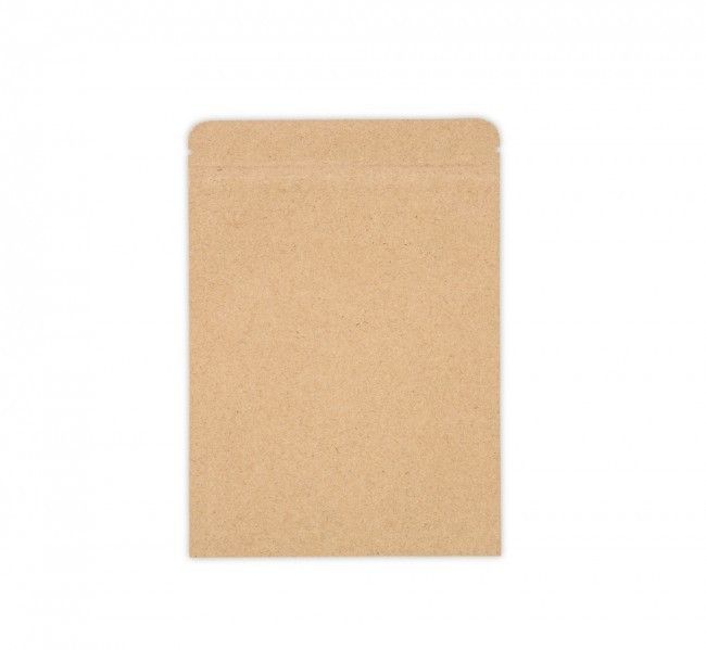 Natural Kraft - Flat Zipper Pouch - 5-1/8 x 7-1/16"