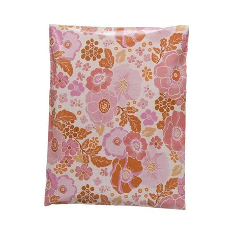 Fall Flowers Poly Mailers Size 10x13 Autumn Floral Shipping Bags