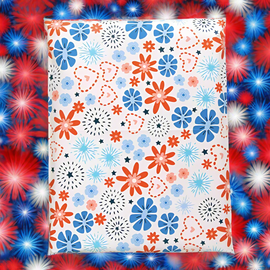 Fireworks Poly Mailers Size 6x9 Summer Shipping Bags
