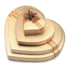 Gold - Heart Shaped Candy Box - (1/2 lb) 6-3/8 x 5-1/2 x 1-1/8"
