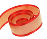 Red With Gold - Gala Ribbon - 1-1/2" x 50 Yards