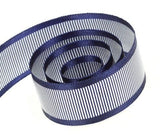 Navy with Silver - Gala Ribbon - 1-1/2" x 50 Yards