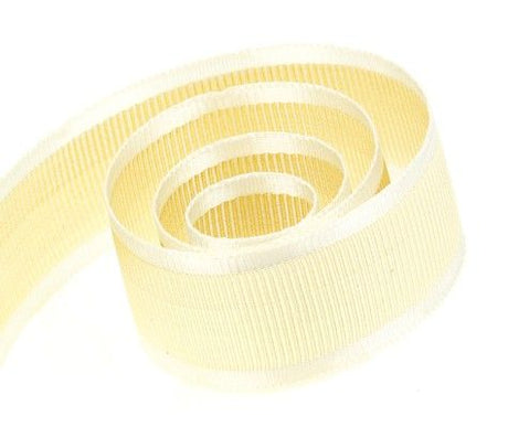 Ivory with Gold - Gala Ribbon - 1-1/2" x 50 Yards