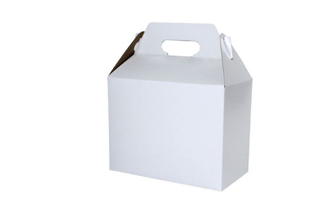 White - Gable Box - 9-1/2 x 5 x 5"