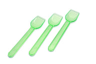 Green - Transparent Gelato Spoon - 3-11/18 (Handle) x 7/8" (Width)