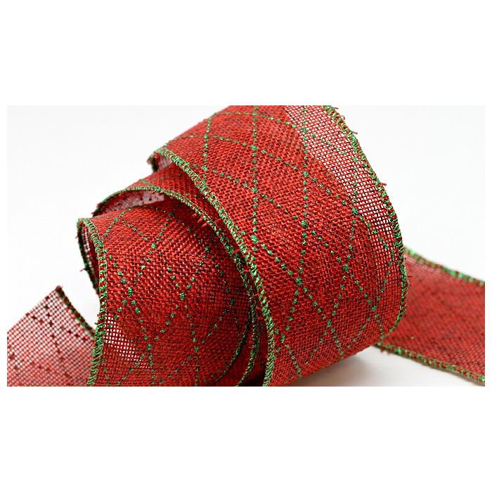 Burlap Glitter Ribbon