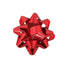 Hot Red - Glitter Star Bows - 4-1/4" Width Bow with 16 Loops (3/4" Ribbon)