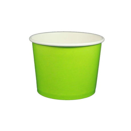 Solid Lime Green - Ice Cream Cup - (20 oz) 5" Dia. x 3" H