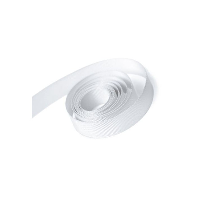 White - Grosgrain Ribbon - 1/4" x 100 Yards