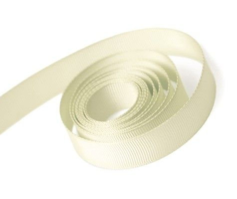 Ivory - Grosgrain Ribbon - 1/4" x 100 Yards