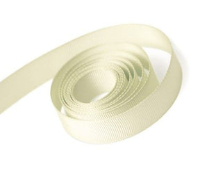 Ivory - Grosgrain Ribbon - 3/8" x 100 Yards