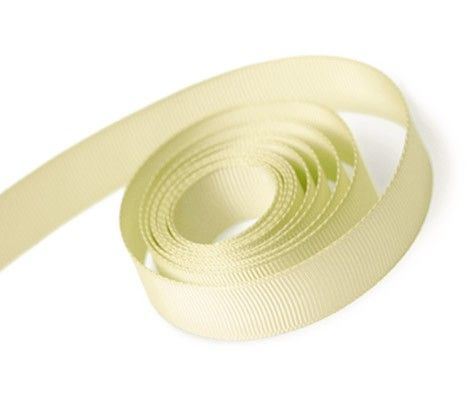 Cream - Grosgrain Ribbon - 3/8" x 100 Yards