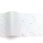 Gemstones Gold on White - Tissue - Ream - 20 x 30"