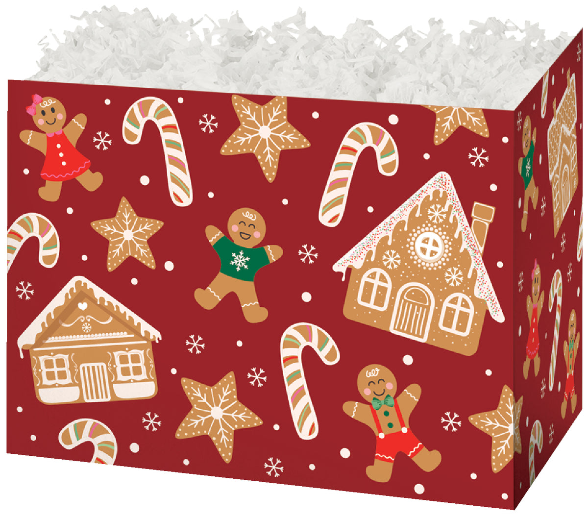 Gingerbread Lane - Basket Box - 10-1/4 x 6 x 7-1/2"