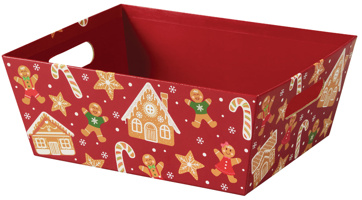 Gingerbread Lane - Basket Tray - 12 x 9-1/2 x 4-1/2"