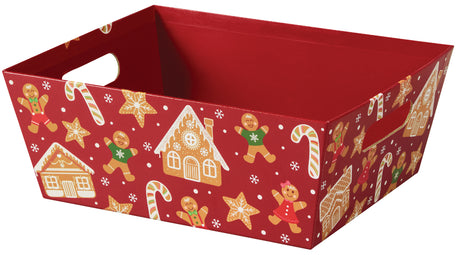 Gingerbread Lane - Basket Tray - 12 x 9-1/2 x 4-1/2"