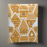 Gingerbread Poly Mailers Size 10x13 Christmas Shipping Bags
