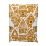 Gingerbread Poly Mailers Size 10x13 Christmas Shipping Bags