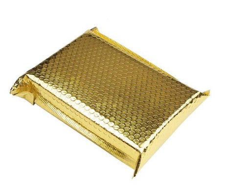 Gold Metallic Bubble Mailers Size 4x8 Padded Shipping Bags