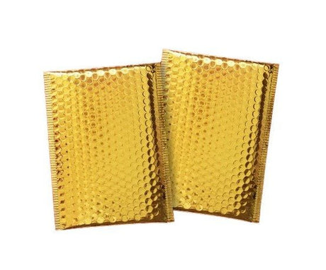 Gold Metallic Bubble Mailers Size 6.5x10 Padded Shipping Bags