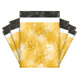 Gold Sparkle Poly Mailers Size 10x13 Colorful Shipping Bags