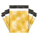 Gold Sparkle Poly Mailers Size 10x13 Colorful Shipping Bags