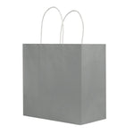 Gray - Smooth Top Egde Shopping Bag - 10 x 5 x 10"