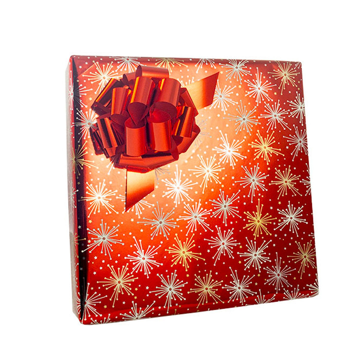 Ruby Starburst - Gift Wrap - Cutter Box Gift Wrap Roll (24" x 100 ft.)