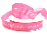 Happy Birthday - Greeting Ribbon - 5/8" x 25 Yards
