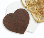Brown/White - Heart Shaped Candy Pad - (1 lb) 9-1/8 x 7-1/2"