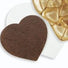 Brown/White - Heart Shaped Candy Pad - (1/2 lb) 6-3/8 x 5-1/2"