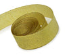 Gold / Gold - Herringbone Glitter Ribbon - 5/8" x 25 Yards