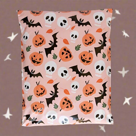 Halloween Pumpkin Poly Mailers Size 14x17 Colorful Shipping Bags