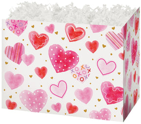 Handmade Hearts - Basket Box - 10-1/4 x 6 x 7-1/2"