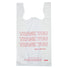 Thank You - T-Shirt / Carry Out Bag - 12 x 7 x 22" - Thank You (0.5 mil)